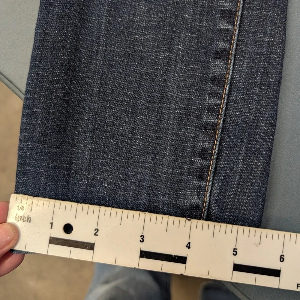 7 For All Mankind The Slim Cigarette Jeans Womens 27 Dark Wash Blue Excellent - Picture 14 of 15